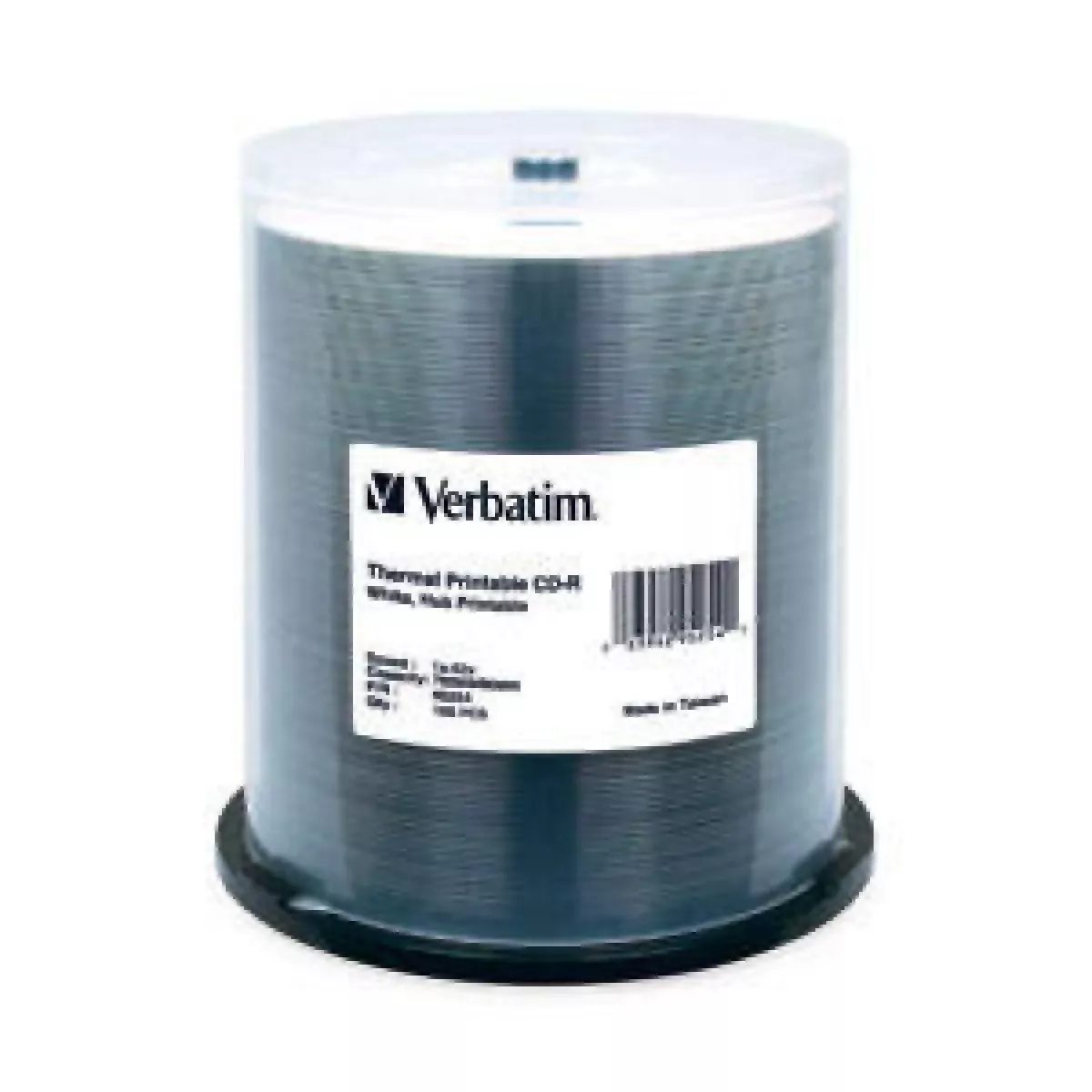 Verbatim Cd-R 80Min, 52X Thermal Hub White 700Mb 100 Per Pack