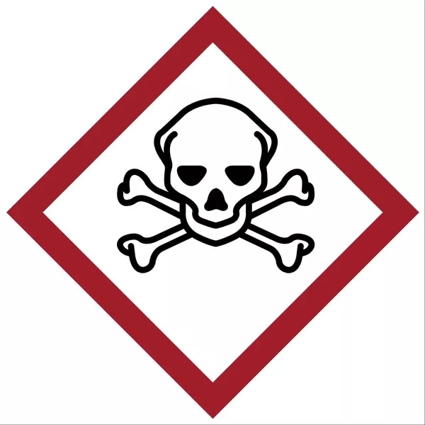 Vinyl GHS SEVERE TOXIC Labels 0.625" • Vinyl ,39 / pk