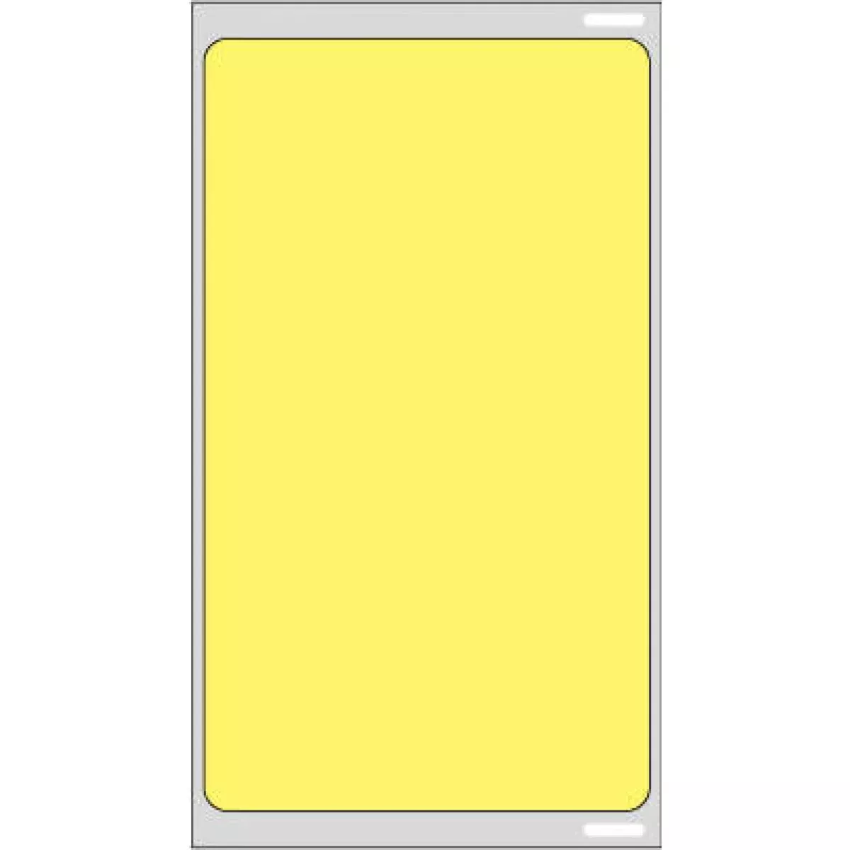 Visitor Pass Label Compatible With Dymo Printer (Direct Thermal Paper) (Permanent) 2 5/16" X 4" Fluorescent Yellow - 300 Per Roll