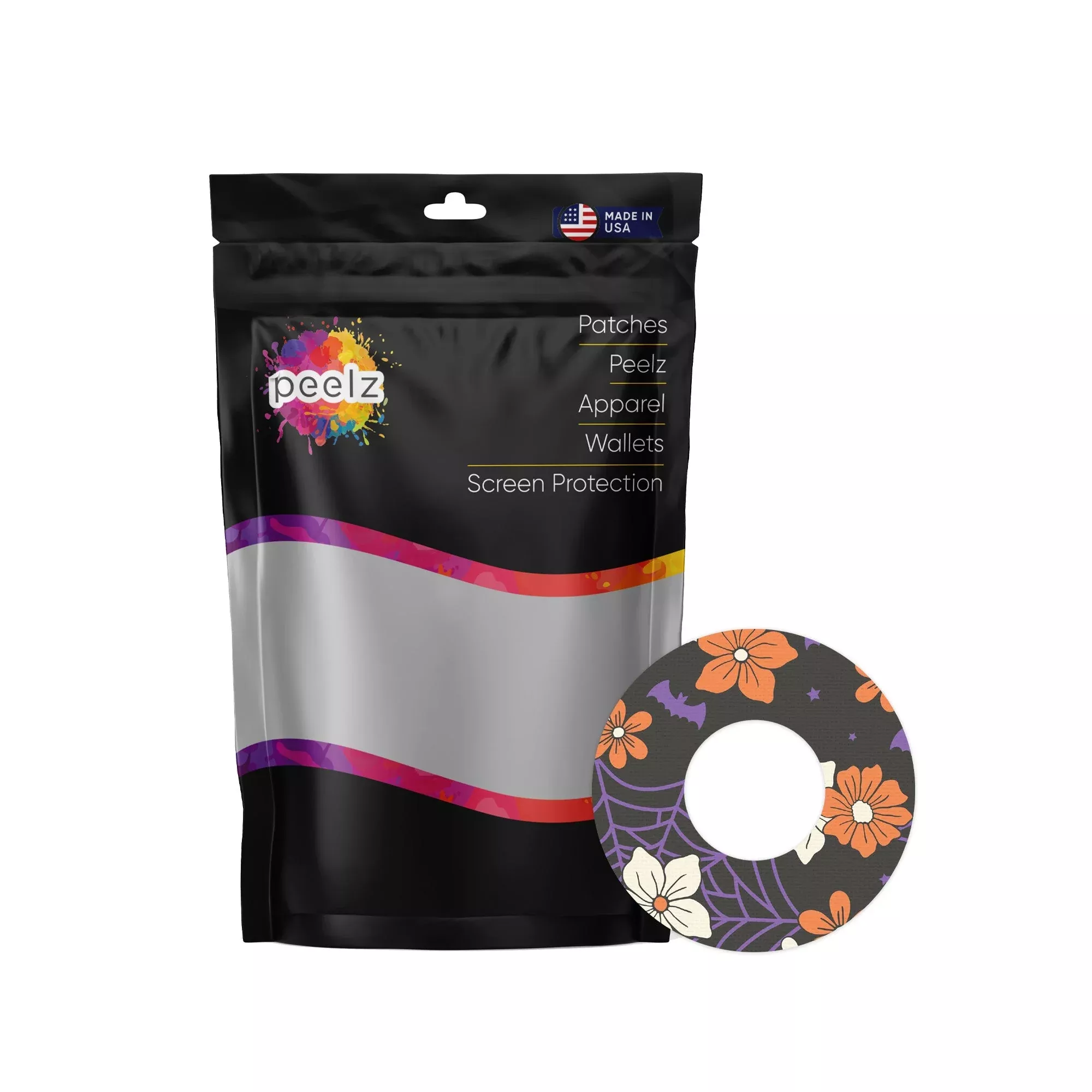 Webbed Flowers PatchTape Designed for the FreeStyle Libre 2