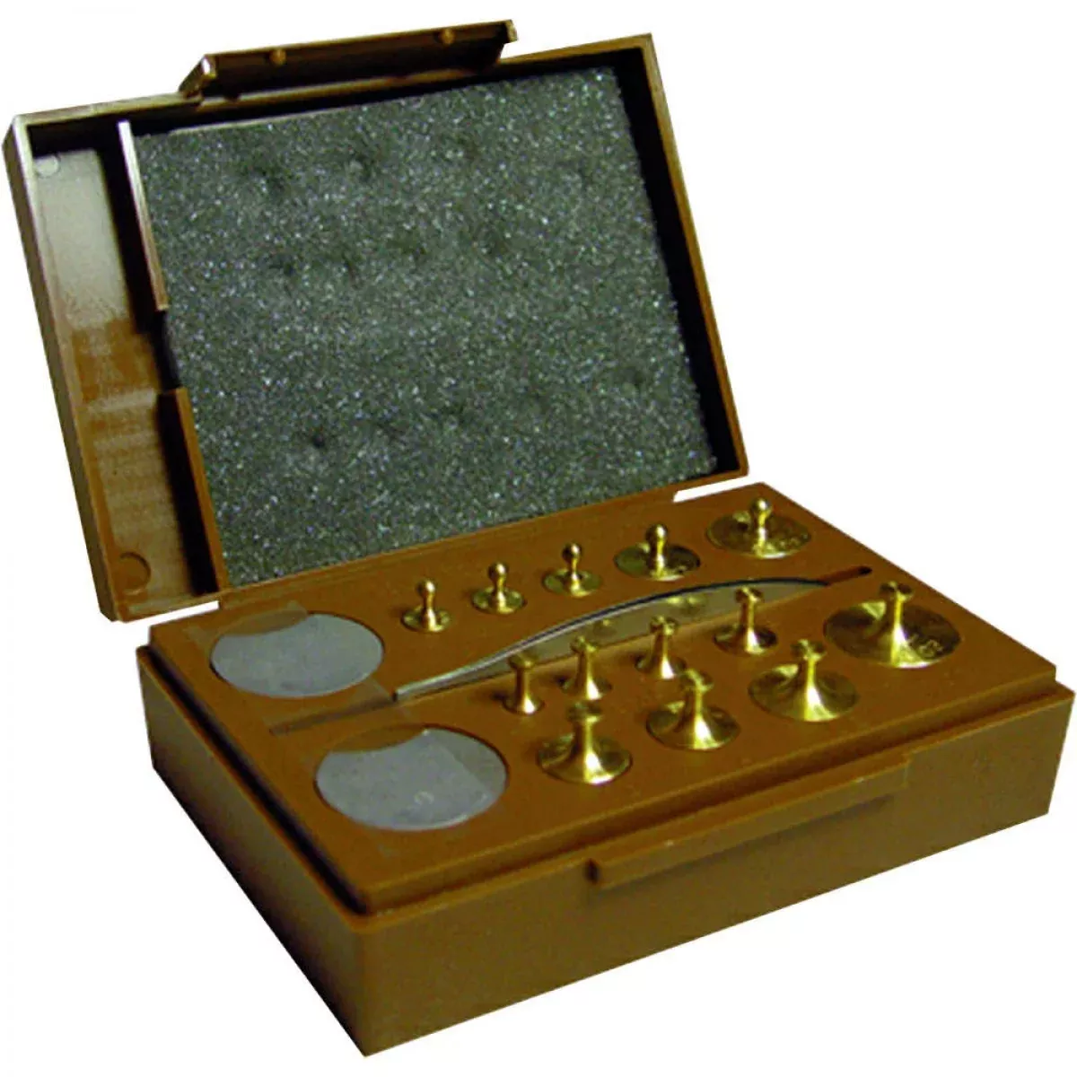 Weight Set Brass & Stainless Steel Metric & Apothecary Combination - 1 Each