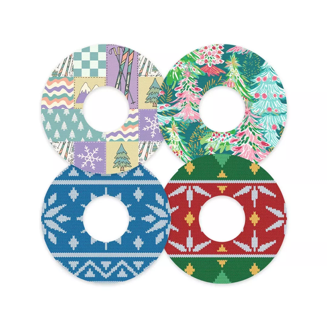 Winter Wonderland Variety Patch Tape Designed for the FreeStyle Libre 3 Plus & Lingo- Pump Peelz