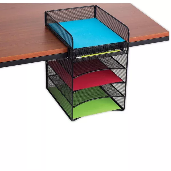 Wire Mesh Horizontal Hanging Storage Tray Horizontal • Solid Top • 10.25"W x 12.375"D x 12"H ,1 Each
