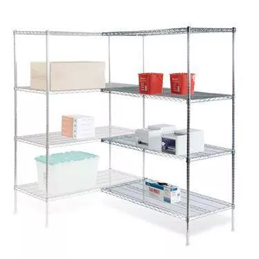 Wire Shelving Add-On Kits 36"W x 18"D x 72"H ,1 / kit