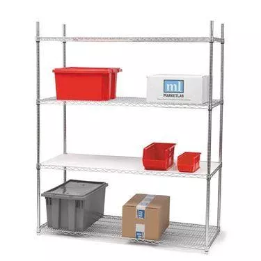 Wire Shelving Starter Units 36"W x 18"D x 72"H ,1 / set