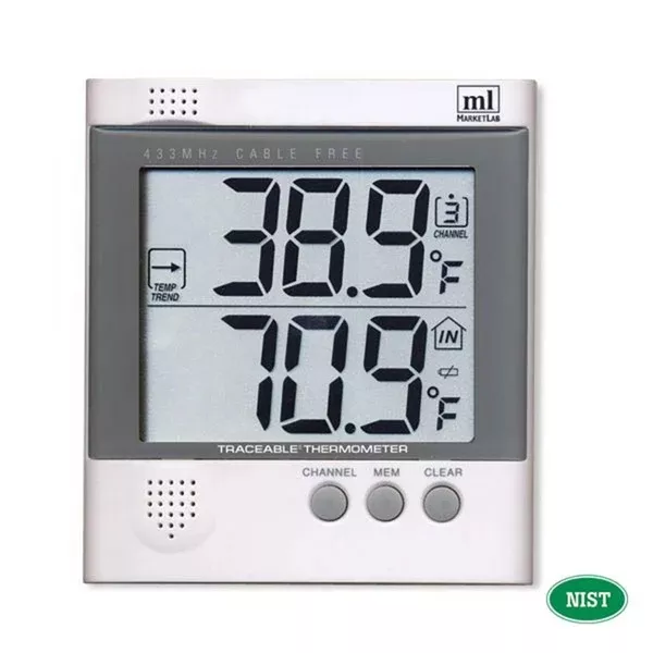 Wireless Refrigerator Thermometers Additional Bottle Probe ,1 Each