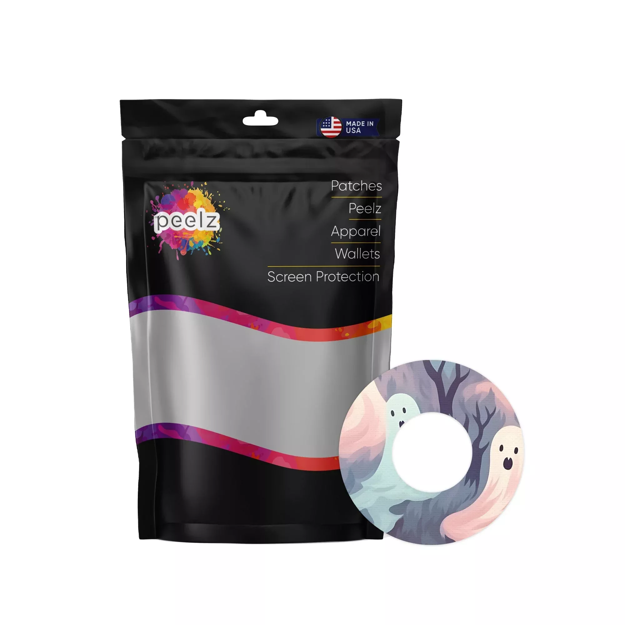 Wispy Ghosts PatchTape Designed for the FreeStyle Libre 2