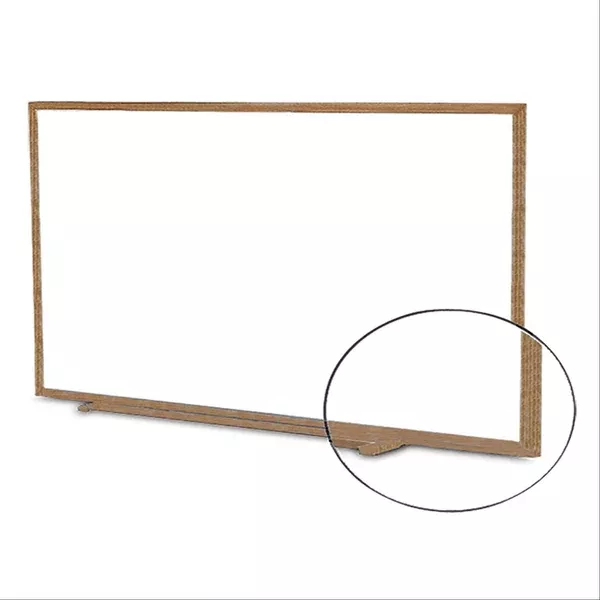 Wood Frame Office White Boards 24"W x 18"H ,1 Each