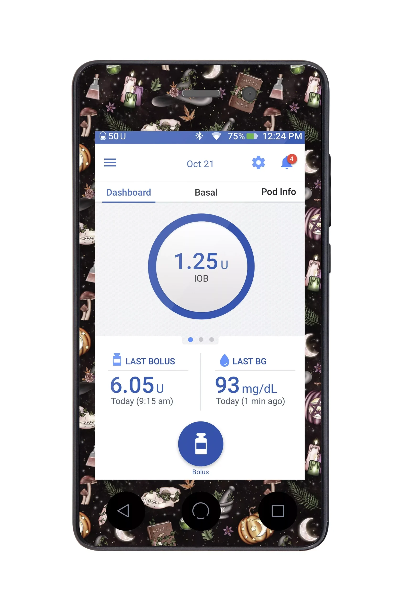 Woodland Witchy Sticker for Omnipod DASH PDM – Pump Peelz