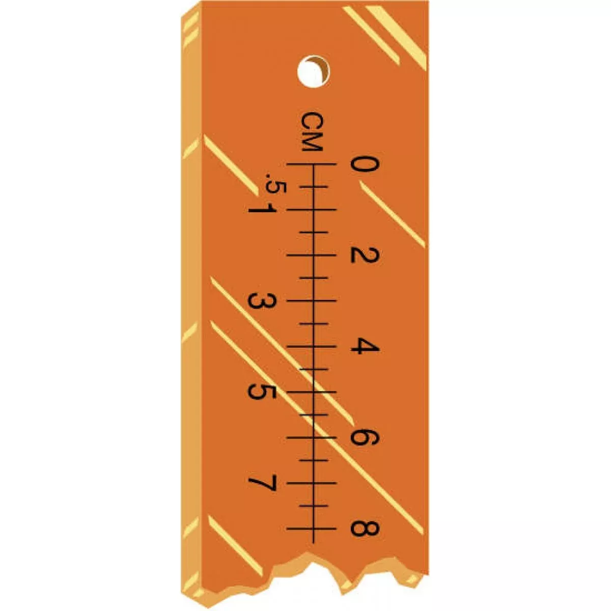 X-Ray Marker Accessory Ruler | Radiopaque Amber 48"X2"X1/16" 1 Per Each