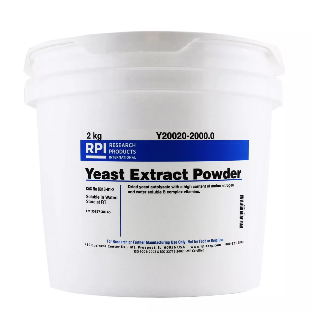 Yeast Extract, Powder,2 KilogramsRPI-Y20020-2000.0