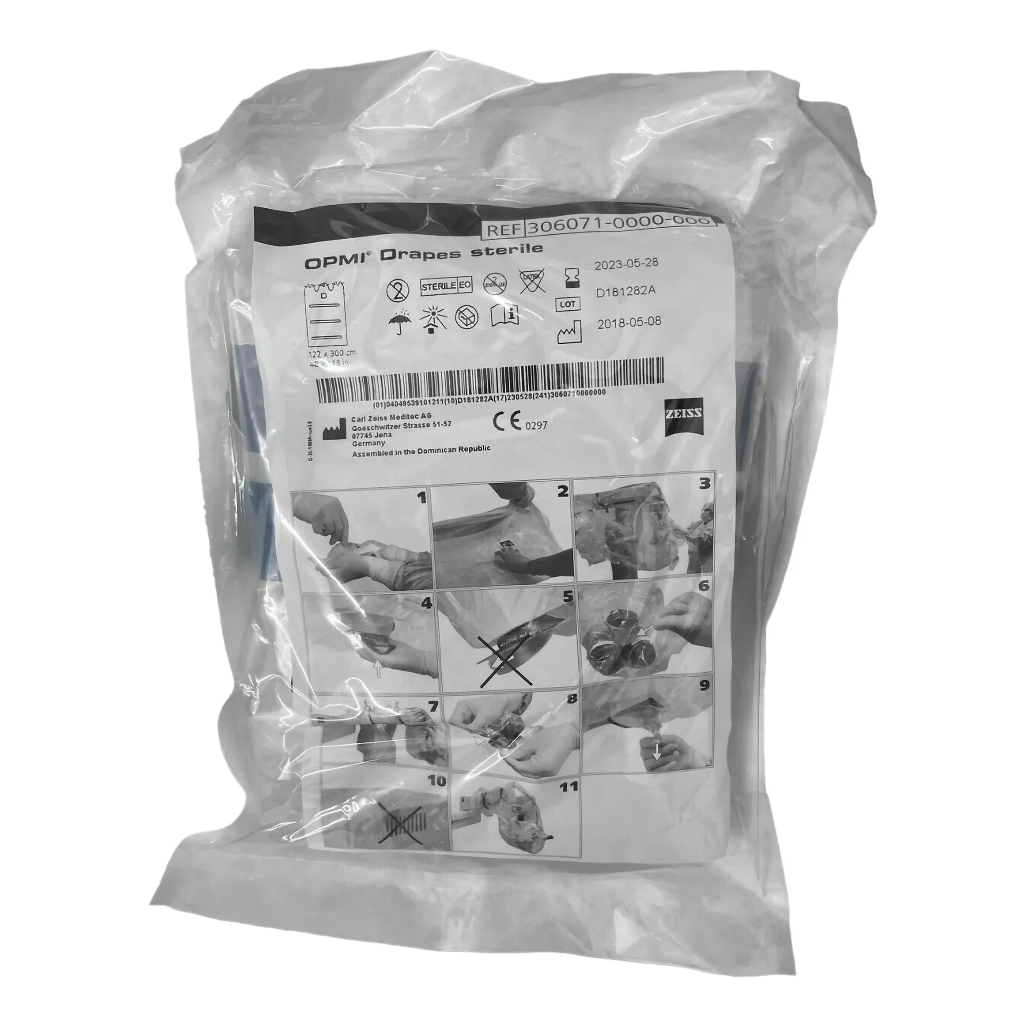 Zeiss Microscope Drape, 118 x 48 Inch